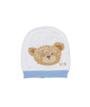 LE BEBè LBB5315 CAPPELLOFILO ORSETTO BIANCO AZZURRO