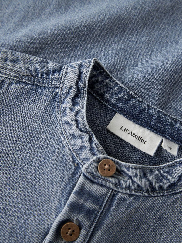 LIL ATELIER CAMICIA MEDIUM BLUE DENIM