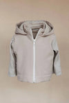 BAMBOOM CARDIGAN CON CAPPUCCIO SAND
