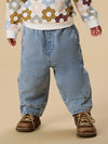 LIL ATELIER JEANS WIDE BLUE DENIM