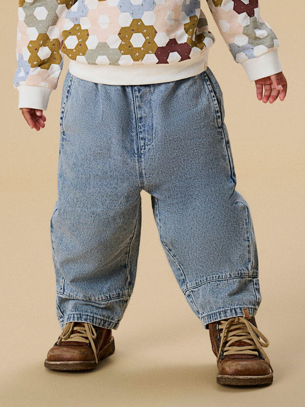 LIL ATELIER JEANS WIDE BLUE DENIM