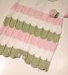 MARLù EK1815 PAGLIACCETTO FILO VANIGLIA ROSA PESCO VERDE OLIVA