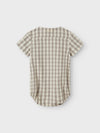 LIL ATELIER PAGLIACCETTO CAMICIA VICHY GRIGIO
