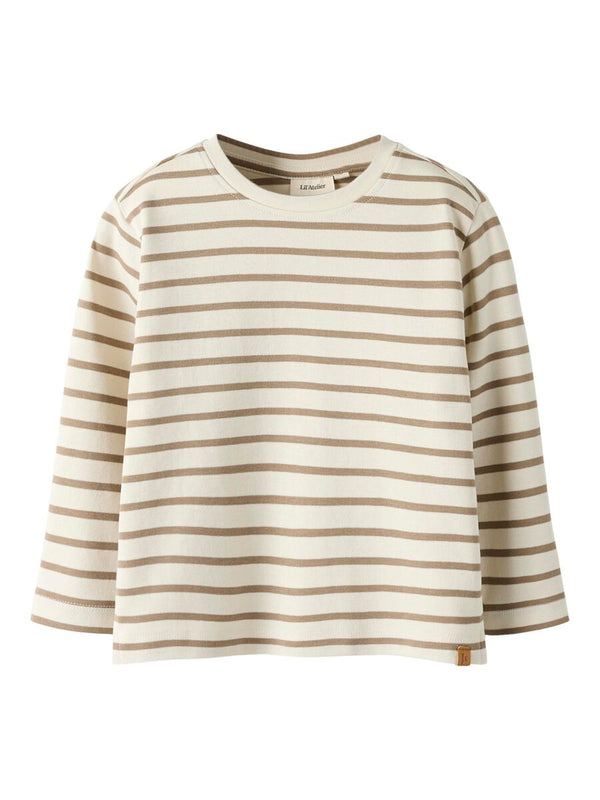 LIL ATELIER MAGLIA A RIGHE TURTLEDOVE