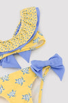 YSABEL MORA Bikini da bambina con volant e fiocchi, stampa tartaruga 95150