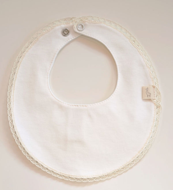 BABYGI BAVETTA BIANCA CON PIZZO LA230G