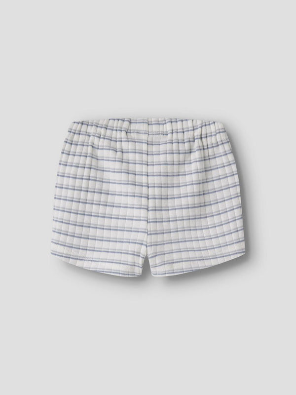 LIL ATELIER BERMUDA COCONUT MILK/DUSTY BLUE