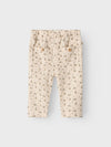 LIL ATELIER PANTALONE FANTASIA FIORI BEIGE