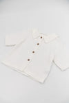 BAMBOOM CAMICIA MANICHE CORTE OFFWHITE