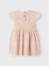 LIL ATELIER ABITO PIZZO SAN GALLO PEACH BLUSH