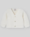 PAZ RODRIGUEZ CARDIGAN IN LANA PANNA "ESENCIAL"