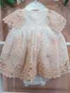 VALENTINA BEBES ABITO MARGOT ROSA CIPRIA + CULOTTE