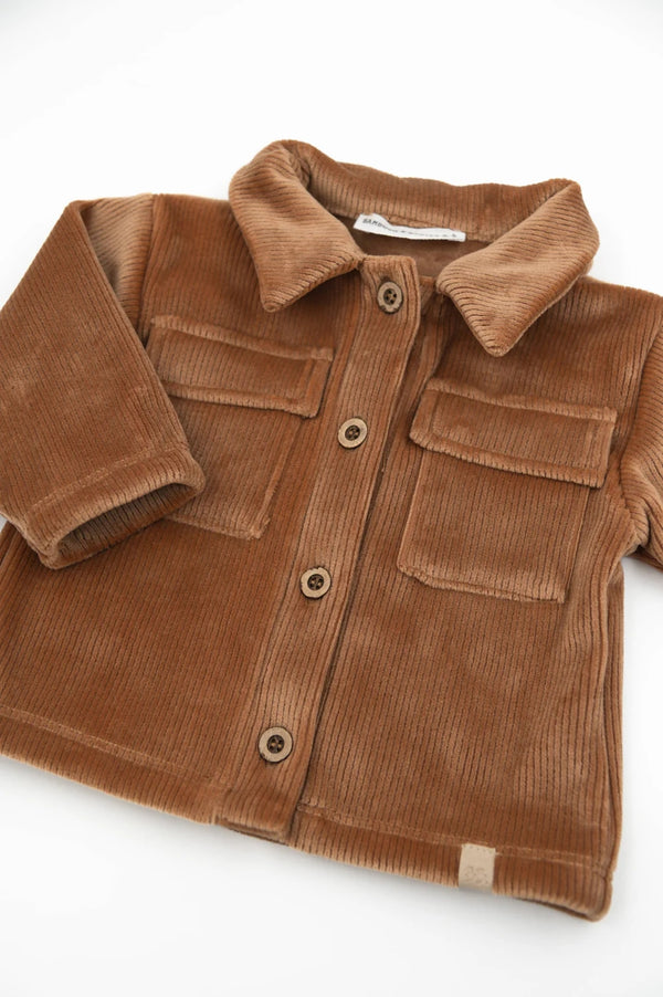 BAMBOOM Camicia Over Curderoy - TAN CAMEL 349
