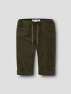 NAME IT PANTALONE VELLUTO OLIVE NIGHT