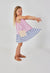 BOBOLI Vestito in lino a righe per bambina