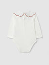LARANJINHA BODY CON COLLETTO RICAMATO BORDEAUX I6684M35