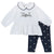 CHICCO COMPLETO T-SHIRT MANICA LUNGA E LEGGINGS BLU