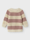 LIL ATELIER CARDIGAN TURTLEDOVE/MISTY ROSE