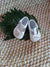 Scarpina ballerina in pelle bianca con fiocco