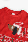 BOBOLI Maglione maglieria "cucciolo" unisex ROSSO