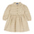 CHICCO ABITO VELLUTO A COSTE BEIGE CON FIORI 102672