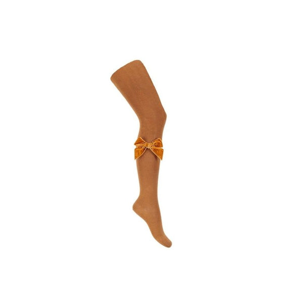 CONDOR CALZAMAGLIA LISCIA CON FIOCCO IN VELLUTO CURRY COL 645