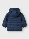 NAME IT GIUBBINO 100GR BLU CON CAPPUCCIO E ORECCHIE