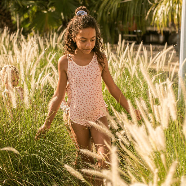 SWIMESSENTIAL costume da bagno - Rosa antico - Leopardo