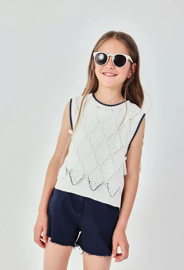 BOBOLI Short cotone blu marino