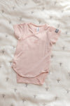 BAMBOOM BODY MEZZA MANICA ROSA/BIANCO 2PZ 0-1 MESE