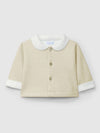 LARANJINHA GIACCA IN JERSEY DOPPIO CON INTERNO PELLICCIA BEIGE I5069
