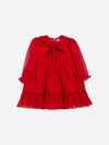 PATACHOU ABITO ROSSO CON FIOCCHETTO VELLUTO PAP/VET4133293