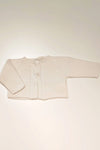 PECESA CARDIGAN FILO COTONE 100% AVORIO