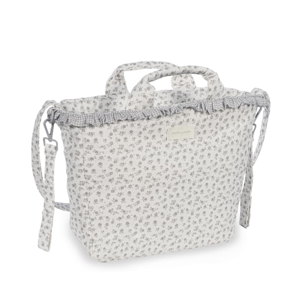 PASITO A PASITO BORSA FASCIATOIO LITTLE BLOOM FLOWERS GREY