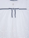 PATACHOU COMPLETO BLUSA+COULOTTE BIANCO MARINE