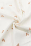 BAMBOOM Coperta clinica neonato 75x100 - PRINT LUCKY LEAVES 1155