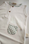 BABYGI PAGLIACCETTO JERSEY FANTASIA VICHY VERDE PI46B