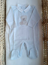 BABYGI TUTINA PIQUET AZZURRA CON ORSETTO