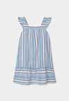 BOBOLI Vestito di lino a righe