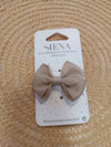 SIENA PINZA CON DOPPIO FIOCCO GROS GRAIN TORTORA