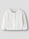NAME IT CARDIGAN RICAMATO cloud dancer