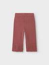 LIL ATELIER PANTALONE KNIT ANCLE WITHERED ROSE