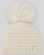 PAZ RODRIGUEZ CAPPELLO LANA PANNA CON POMPOM