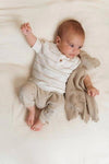 BAMBOOM MAGLIA A RIGHE MANICHE CORTE WARM WHITE