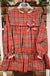 TUTTO PICCOLO ABITO TARTAN ROSSO