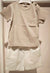 LE BEBè COMPLETO MAGLIA BEIGE+ BERMUDA BIANCO