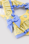 YSABEL MORA Costume da bagno per bambina con volant e fiocchi, stampa tartaruga 95137