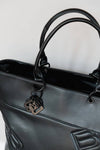 BAMBOOM Tote Bag in recycled Eco-Leather - Shoulder strap - zip closure + extra snap hook closure - 35 x 53 x 25cm