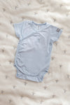 BAMBOOM BODY MEZZA MANICA AZZURRO/BIANCO 2PZ 0-1 MESE