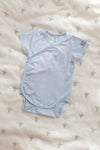 BAMBOOM BODY MEZZA MANICA 2PZ BIANCO AZZURRO